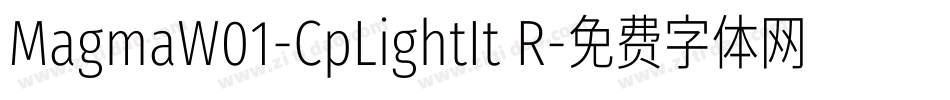 MagmaW01-CpLightIt R字体转换